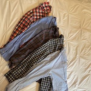 Bundle of 5 Mens Dress Shirts - JCrew, Lands End, Uniqlo